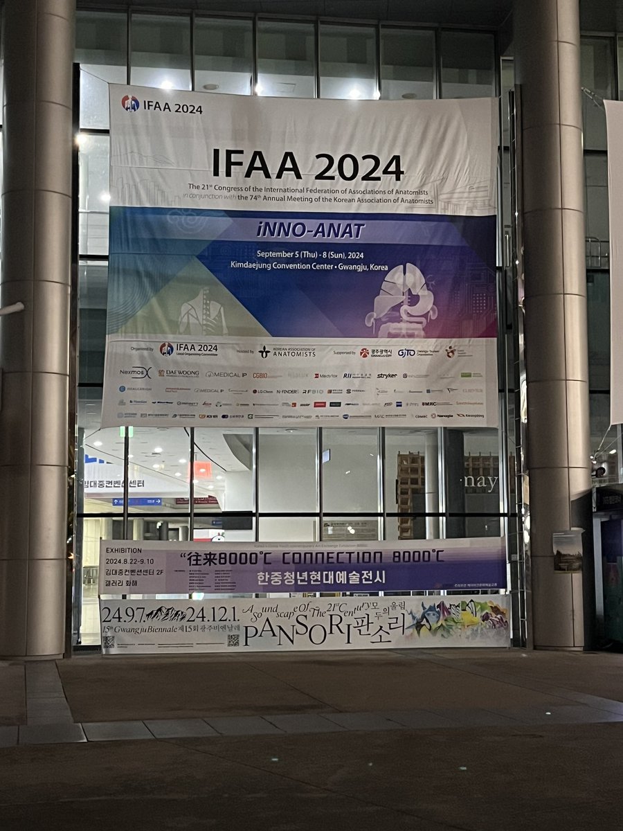Erdoğan Şendemir (@erdogansendemir) on Twitter photo Tomorrow IFAA2024 will be beginning in Gwangju. Good luck to Seung-Ho Han and his perfect team. <a href="/IFAAnatomists/">IFAA</a> <a href="/AnatomyIfaa/">IFAA_InternationalAnatomicalEducation</a> <a href="/EFEM_Europe/">EFEM</a> <a href="/anat_soc/">Anatomical Society</a> <a href="/AnatomyOrg/">American Association for Anatomy</a> <a href="/AnatSciEduc/">Anatomical Sciences Education</a> Tomorrow IFAA2024 will be beginning in Gwangju. Good luck to Seung-Ho Han and his perfect team. <a href="/IFAAnatomists/">IFAA</a> <a href="/AnatomyIfaa/">IFAA_InternationalAnatomicalEducation</a> <a href="/EFEM_Europe/">EFEM</a> <a href="/anat_soc/">Anatomical Society</a> <a href="/AnatomyOrg/">American Association for Anatomy</a> <a href="/AnatSciEduc/">Anatomical Sciences Education</a>