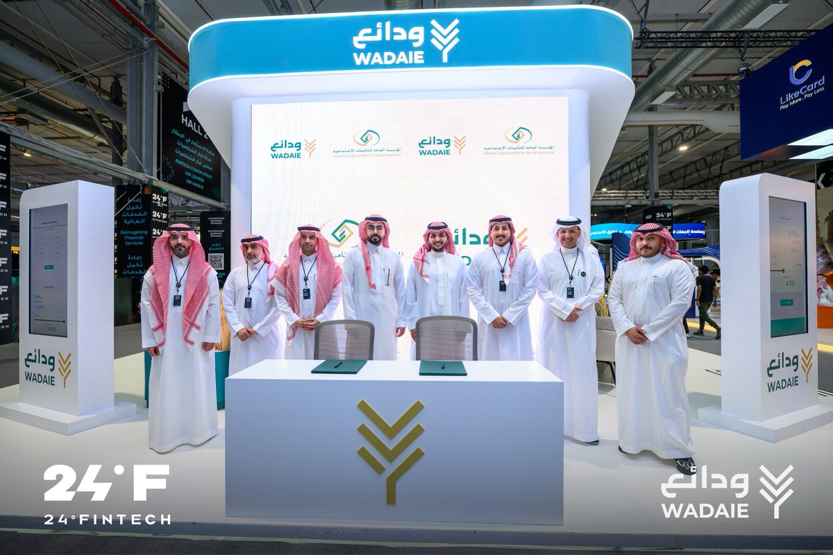 Wadaie | ودائع (@wadaiesa) on Twitter photo يسعدنا الإعلان عن توقيع مذكرة تفاهم مع المؤسسة العامة للتأمينات الاجتماعية <a href="/SaudiGOSI/">التأمينات الاجتماعية</a> وذلك على هامش مؤتمر #24فنتك.
تهدف هذه المذكرة إلى تقديم حلول ودائع مبتكرة، كما يؤكد هذه التعاون التزامنا المشترك لتعزيز الابتكار المالي وتقديم حلول تقنية مالية متقدمة تخدم احتياجات المؤسسة يسعدنا الإعلان عن توقيع مذكرة تفاهم مع المؤسسة العامة للتأمينات الاجتماعية <a href="/SaudiGOSI/">التأمينات الاجتماعية</a> وذلك على هامش مؤتمر #24فنتك.
تهدف هذه المذكرة إلى تقديم حلول ودائع مبتكرة، كما يؤكد هذه التعاون التزامنا المشترك لتعزيز الابتكار المالي وتقديم حلول تقنية مالية متقدمة تخدم احتياجات المؤسسة