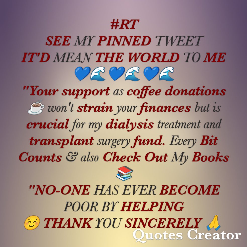 Your coffee donation ☕ or book purchase 📚 makes a significant impact on my dialysis and adds DIGNITY to my battle. I’m grateful for your support. Thank you. 🙏
<a href="/WandaValverde/">@Saltydiva.bsky.social</a>
<a href="/RAphotographer/">Robin</a>
@ODellNodell22
<a href="/BusterJones69/">Buster Jones</a>
<a href="/BrendaSchilli12/">Brenda *Talon* Schilling</a>
@Mobley13Tony
<a href="/RevRevRick/">The Good Rev Rick ✝️☦️✡️☪️☮️🇺🇸🇺🇦</a>
<a href="/Juju196943/">JujuMoore🌊💙🌈🇺🇦</a>