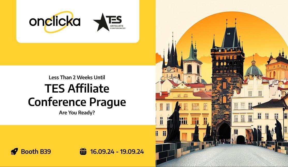 Less Than 2 Weeks Until TES Affiliate Conference Prague — Are You Ready?

The countdown is on! There are less than two weeks until the TES Affiliate Conference in Prague, and we’re gearing up for an incredible event. From September 16-19, OnClickA will be there, and we can't wait