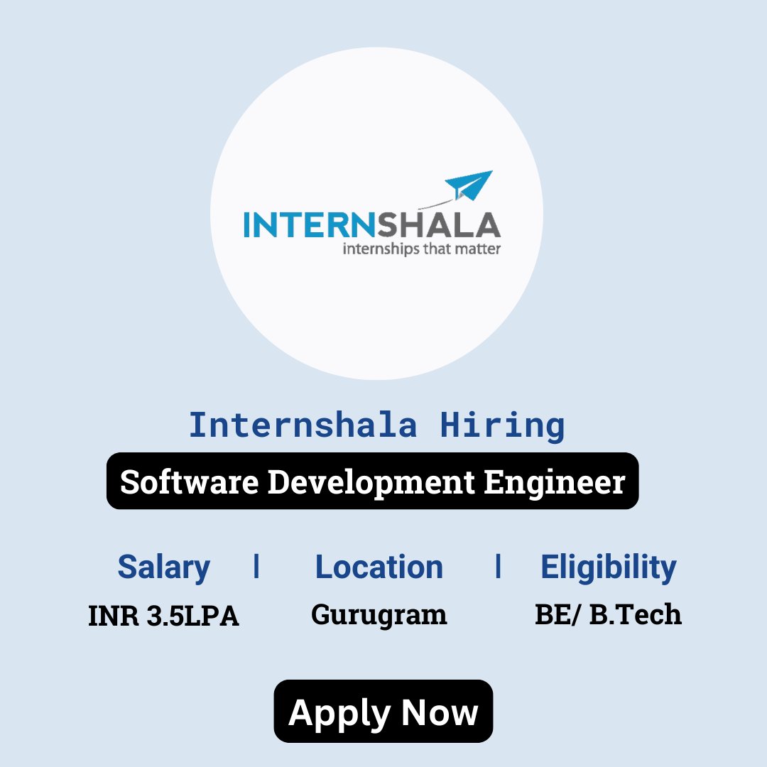 karthikpattadi's tweet image. 🔍 Internshala Careers 2024 🔍
Internshala, a popular platform for internships and training, is hiring an Associate Software Development Engineer
🔗 Apply Now: zurl.co/xYBb
🔔 WhatsApp Group: zurl.co/ySPA
#InternshalaCareers #SoftwareDevelopmentEngineer