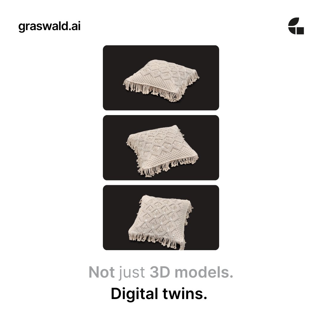 Authentic digital twins of your products allow your shoppers to see details that mater to them. 

Reach out to us to learn how you can create digital twins for all your products in a fully automated pipeline. 

#graswald.ai #3Dcommerce #digitaltwins