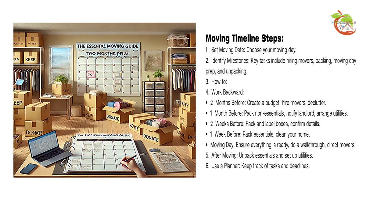 MyHOMEinGEORGIA's tweet image. The Essential Moving Guide 
Create a Moving Timeline:
Plan your moving date and create a timeline with key milestones.

#timeline #movingtimeline #movingtips #myhomeingeorgia