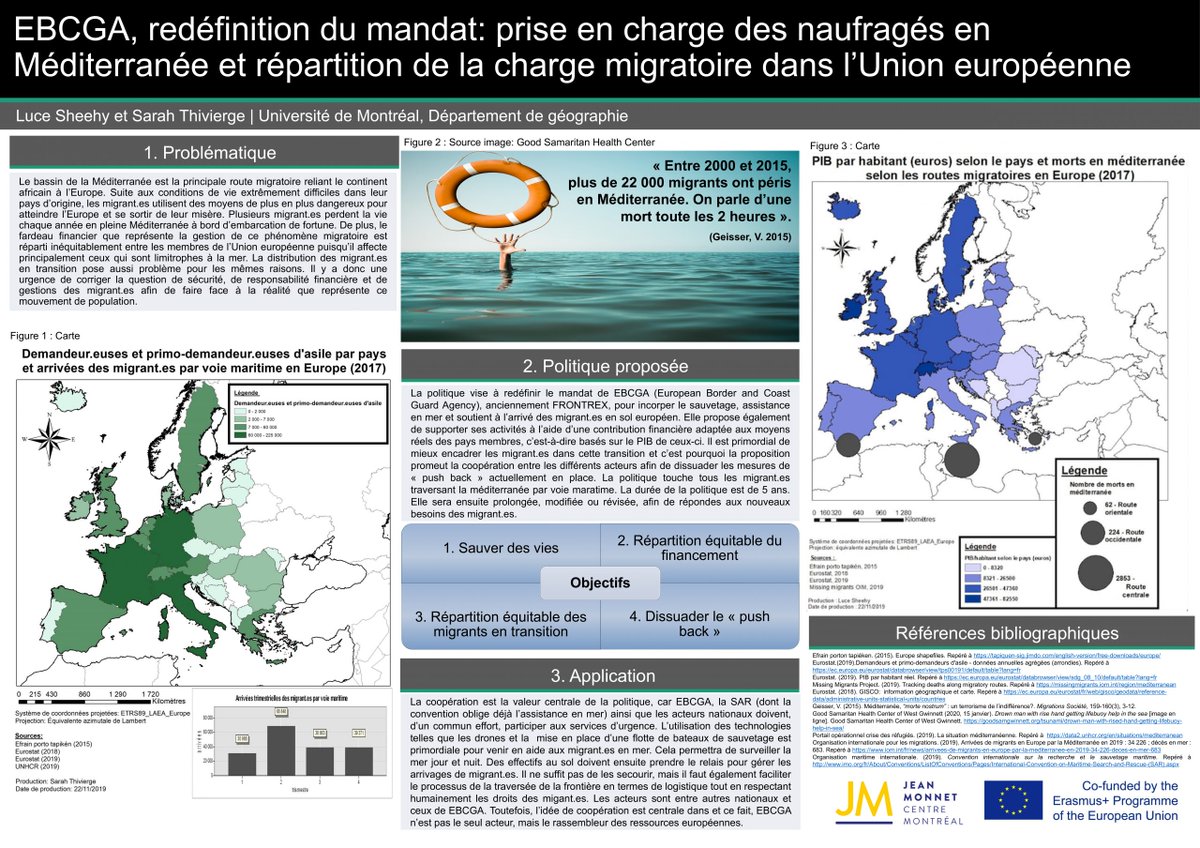 Aujourd'hui, c'est #JeudiInfographie !

Retrouvez celle sur la prise en charge des naufragés en Méditerranée et répartition de la charge migratoire de l’Union européenne – par L. Sheeshy et S. Thivierge (2020).

Toutes nos infographies sur notre site : jeanmonnet.ca/pdf-search/