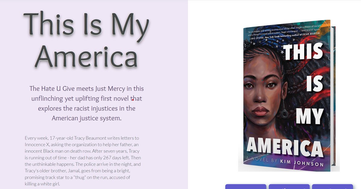 We might be post-Labor Day, but our summer reading continues. This book gave us so many "pause &amp; think" moments as we followed Tracy &amp; her family on this journey. We look forward to adding it to the book lists on our website. kcjohnsonwrites.com/this-is-my-ame…