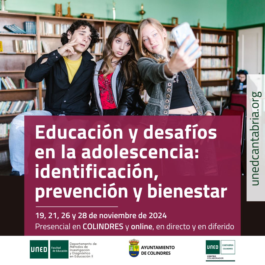 En el Centro Colaborador #UNEDCantabria en COLINDRES📍 #Curso Identificación y prevención de riesgos asociados al uso de la tecnología en la #Adolescencia 
📌Matrícula gratuita en este curso para las personas empadronadas en #Colindres 
ℹ️ bit.ly/4bHLbLa
<a href="/AytoColindres/">Ayuntamiento de Colindres</a>