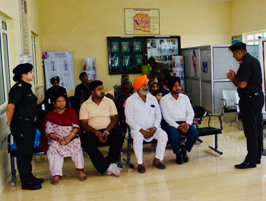 A medical camp for leprosy detection and awareness was held at the #GeneralHospital #Ferozepur on 04 September under the National Leprosy Eradication Programme (#NLEP). The camp featured an educational lecture, a documentary screening, and distribution of pamphlets. Troops,
