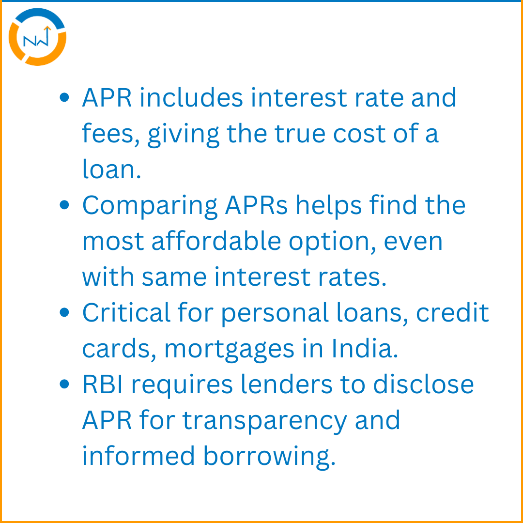 NWTracker's tweet photo. Understanding APR is crucial for making informed borrowing decisions. Always compare APRs, not just interest rates, to find the most affordable loan for your needs.

#finance #AnnualPercentageRate #NetworthTracker #Calculations #loan https://t.co/afv9Ee0egU
