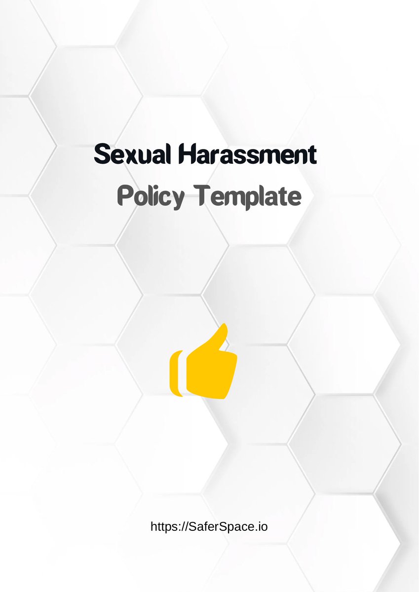 SaferSpace_io's tweet image. Do you need a Sexual Harassment policy? If you’re an employer in the UK the answer is YES! Download our free template here 👇 (we do ask for your email address in return) #sexualharassment #WorkerProtectionAct : saferspace.io/saferspace-blo…