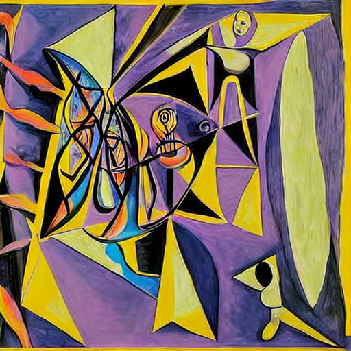 one_image_a_day's tweet image. #CubistFusion #AbstractHarmony #SensorySynthesis