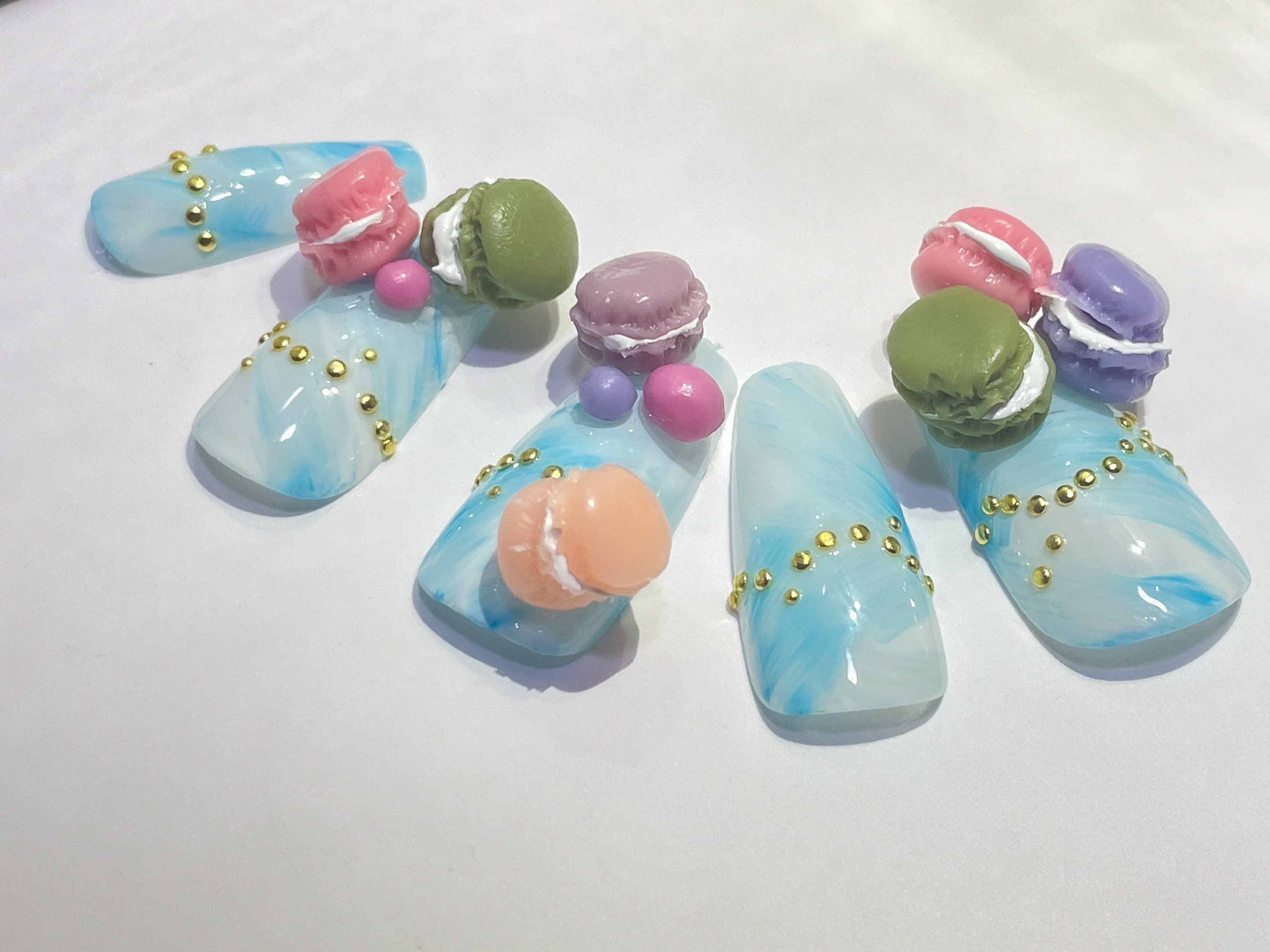 ななかまど出品 恋と深空ネイルチップオーダー 恋と深空 マヒル イメージネイル 250の通販 by Harapeko nail