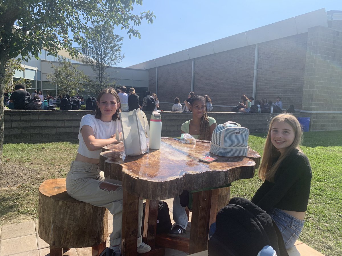 Day 1 of Community Lunch at CCHS. Going well so far as the kids settle in. So many options to explore! 💚🐉