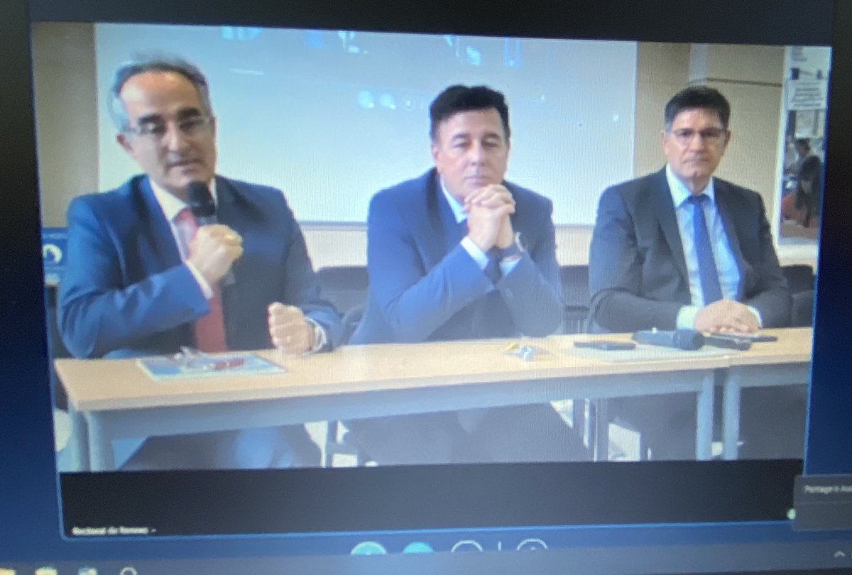 fabienvallier's tweet image. #Direct Présentation de la formation initiale de la promotion Jacques Delors #IEN #PERDIR  ⁦@Ih2ef⁩ depuis ⁦@acrennes⁩ Ouverture par ⁦@CTorossian_Off⁩ et ⁦@emmanuel_ethis⁩ En tant que cadre, prendre des décisions et construire des collectifs