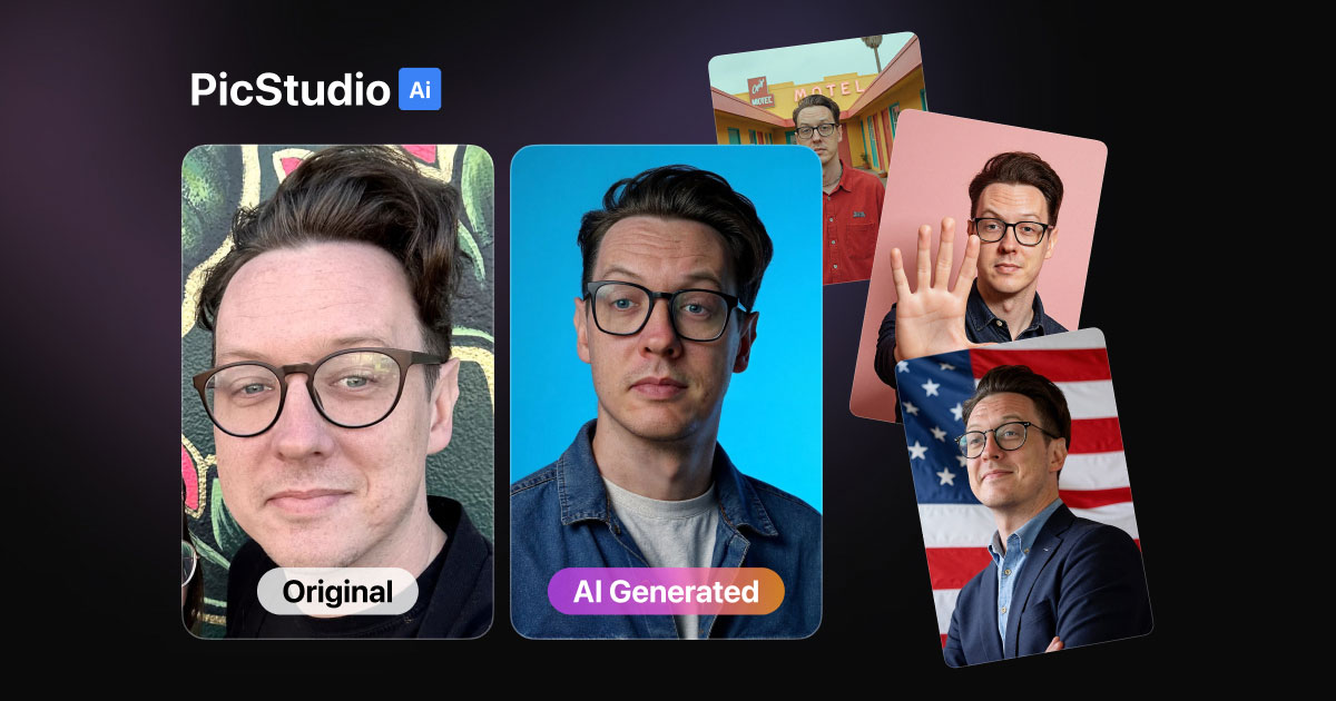 addison's tweet image. FINALLY! LAUNCH DAY! 🚀
Six months ago, I almost quit after I lost my co-founder.
Instead, I went full Founder Mode and bootstrapped this from the ground up.
Introducing PicStudio AI — Portraits that look 100% real.
Made in the USA 🇺🇸
