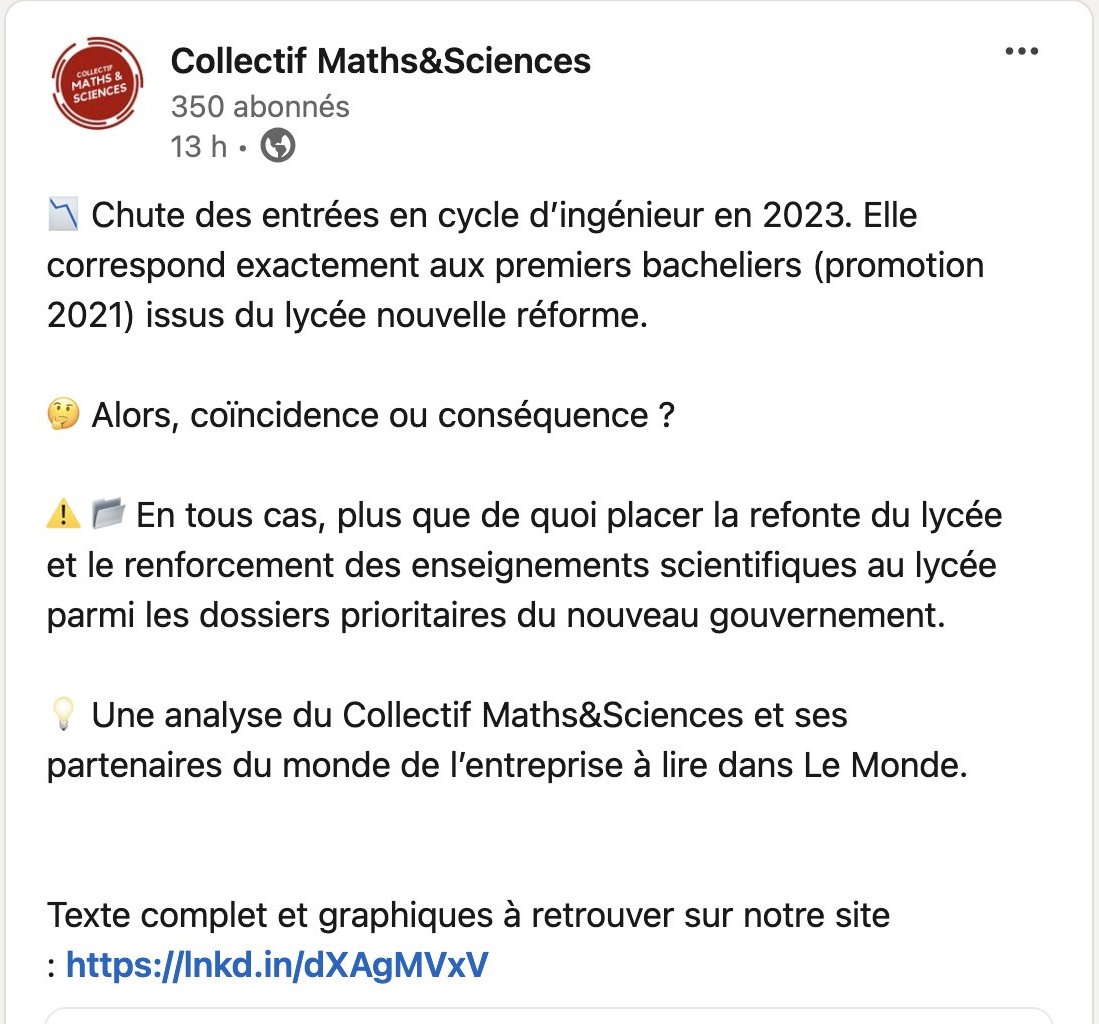 Le lien vers le post du collectif sur <a href="/LinkedInFrance/">LinkedIn France</a> <a href="/LinkedIn/">LinkedIn</a> 

linkedin.com/posts/collecti…