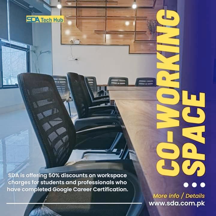 SDATecHub's tweet image. Are you a freelancer searching for a coworking space? Look no further! SDA Technology Hub provides the perfect coworking space for freelancers and professionals. 

What are you waiting for? Book your seat now:
📞 03554100634
🌐 sda.com.pk

#sdatechhub #workspace