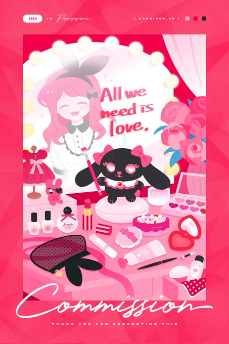 chuchuさん( )にskebのご依頼をして我が家のぬいちゃん(ボニーちゃん)を描いていただきました～ ホントにめちゃくちゃ可愛く描いてもらって最高すぎるので皆みてみてみて～～～～ chuchuさんステキなイラストをありがとうございました #タイニーアパルトファン