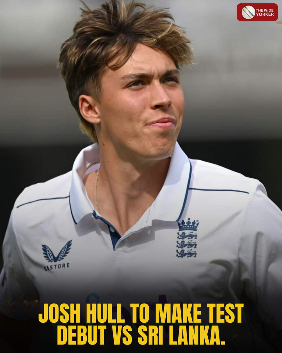 Mark_Thompson41's tweet photo. An Exciting Talent added for the third Test.
#cricket #england #englishcricket #JoshHull #englandcricket #WTCFinal #ICC #WTC25
#TestCricket https://t.co/USBqk5rADL