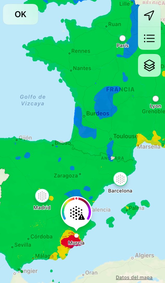 MAMandMARKETS's tweet photo. Hacía casi 2 meses que no veía la calidad de aire de la CCAA de Murcia porque ojos que no ven...

Fotos de abajo de anoche: peor aire de toda Europa (ya ni de España hablamos).

La excusa del polvo sahariano ya no se la cree nadie (el Sahara le tiene manía sólo a Murcia de toda España).

La zona de Lorca por sus granjas, etc...es uno de los principales focos, provocando un "efecto arrastre" del aire hacia Murcia y Cartagena. De esto sabe mucho, @LopezMirasF y algo menos @JMVRUM @rubirademo 

Murcia capital no se queda atrás en calidad de aire, con quemas de agricultores presuntamente no permitidas, tráfico denso autovía y centro ciudad, pasando este año a estar siempre entre las 3 primeras ciudades de más de 150.000 habitantes con peor aire. ¿Hay alguien al volante @Ballesta_Murcia @navarro_corchon @jfmumo @Rebepl @pititorres ? 

¿Las consecuencias sanitarias de incluso vuestros propios familiares no las veis? la @UMU os puede pasar informes de estas consecuencias.

cc @GinesRuizMacia @Regmurcialimpia @MovilidadMurcia @ANTONIOGREMA @stopquemasmurc1 @murcia_lab @luisalcazar_ @BarriomarObs @EcoenAccionRM @arreguiabogada @UsuariosanidadM @esther52269078 @RosaRodaNews    
@la7tele @SER_Murcia