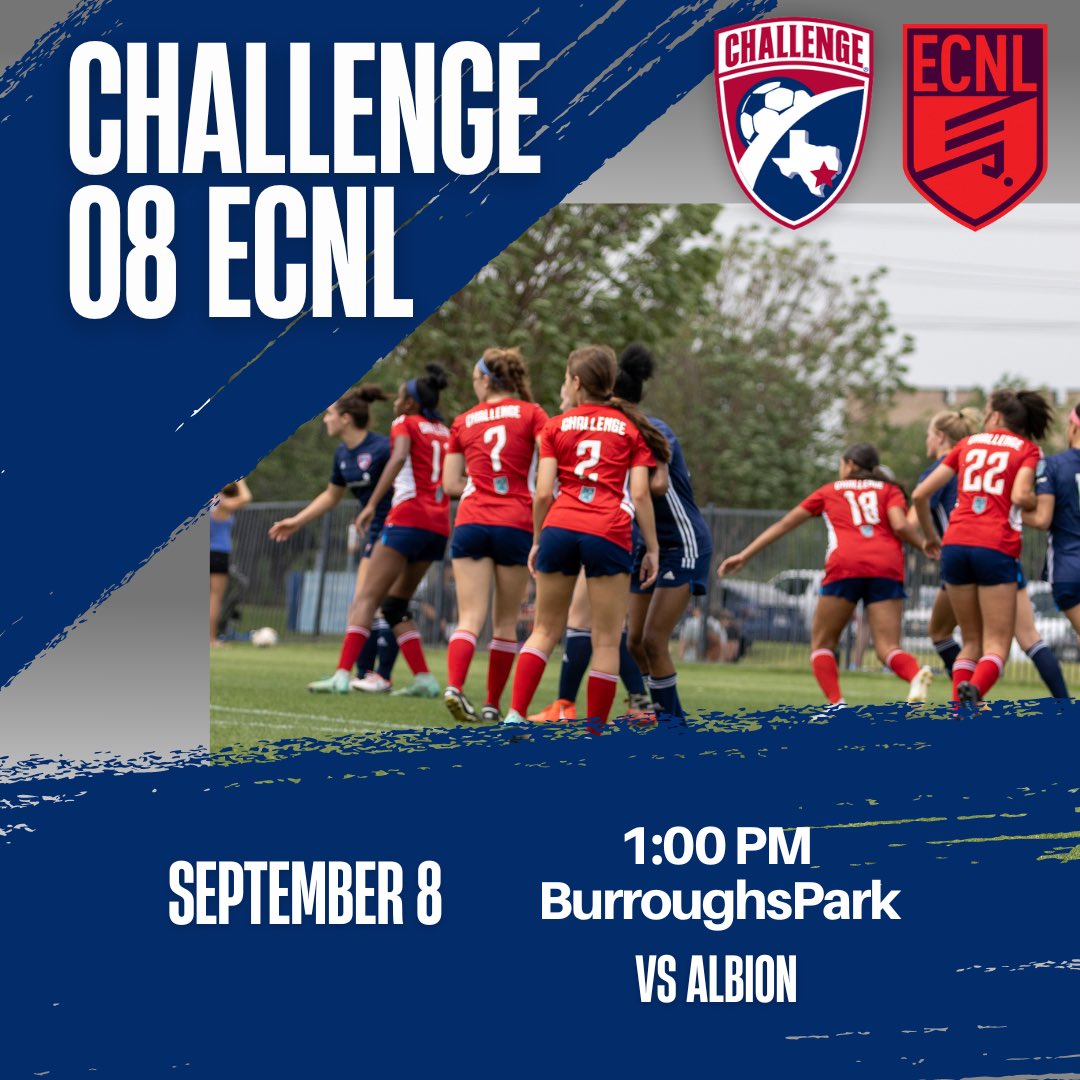 Challenge G08 ECNL (U17) (@challenge08ecnl) on Twitter photo Come out to our home opener this Sunday for another H-Town showdown!
<a href="/ChallengeSoccer/">Challenge Soccer Club</a> <a href="/PrepSoccer/">Prep Soccer ⚽️</a> <a href="/PrepSoccerTX/">Prep Soccer Texas</a> <a href="/TopDrawerSoccer/">TopDrawerSoccer</a> Come out to our home opener this Sunday for another H-Town showdown!
<a href="/ChallengeSoccer/">Challenge Soccer Club</a> <a href="/PrepSoccer/">Prep Soccer ⚽️</a> <a href="/PrepSoccerTX/">Prep Soccer Texas</a> <a href="/TopDrawerSoccer/">TopDrawerSoccer</a>