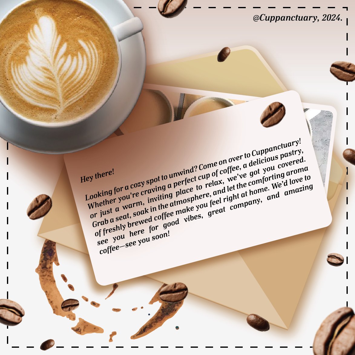 Brewing coffee in the morning is next level, you can check 𝗖𝘂𝗽𝗽𝗮𝗻𝗰𝘁𝘂𝗮𝗿𝘆, pay them a visit! ☕♥︎