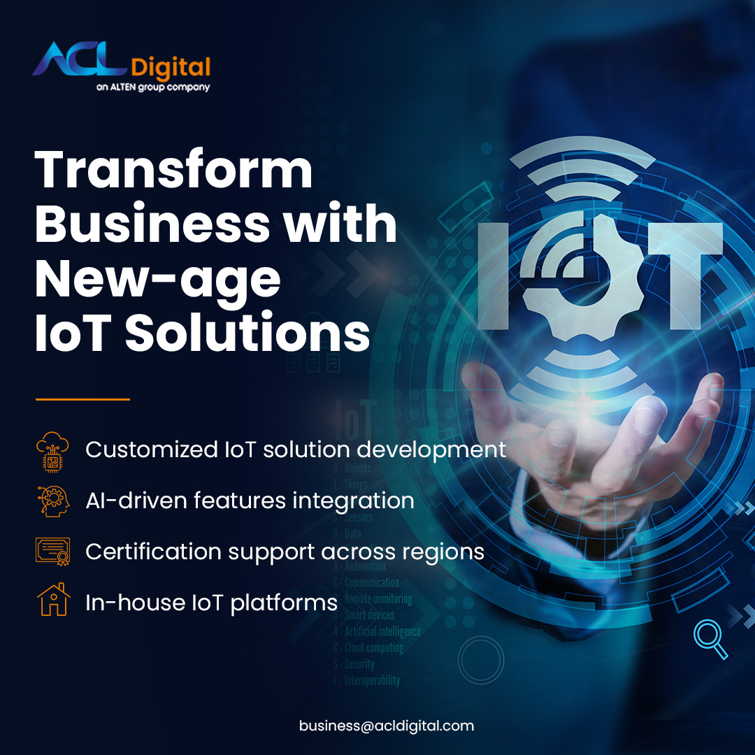 ACL_Digital's tweet image. ACL Digital offers cutting-edge technologies and tools for developing IoT solutions, enabling enterprises and OEMs to meet their innovation goals.
Know more: acldigital.com/offerings/ente…
Contact us:acldigital.com/contact-us
#iot #iotapplication #iotsolutions #iotsolution #oem #oems