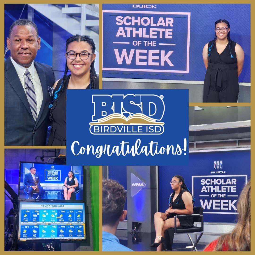 Congratulations to Brooke Lightfoot, Haltom High senior, for being named the WFAA Scholar Athlete of the Week on Sept. 1. She is a four-year letterman for the Lady Buff Soccer team as the goalkeeper. #Haltomfamily