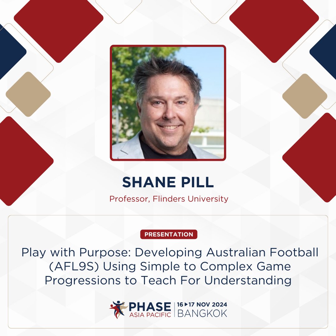 PHASE (@phaseglobal) on Twitter photo PHASE Asia Pacific is coming soon! Join us this November and catch Shane Pill <a href="/pilly66/">Shane Pill</a> with their session on Play with Purpose: Developing Australian Football (AFL9S) Using Simple to Complex Game Progressions to Teach For Understanding zurl.co/5qRC at <a href="/NISTSchool/">NIST Int. School</a> PHASE Asia Pacific is coming soon! Join us this November and catch Shane Pill <a href="/pilly66/">Shane Pill</a> with their session on Play with Purpose: Developing Australian Football (AFL9S) Using Simple to Complex Game Progressions to Teach For Understanding zurl.co/5qRC at <a href="/NISTSchool/">NIST Int. School</a>