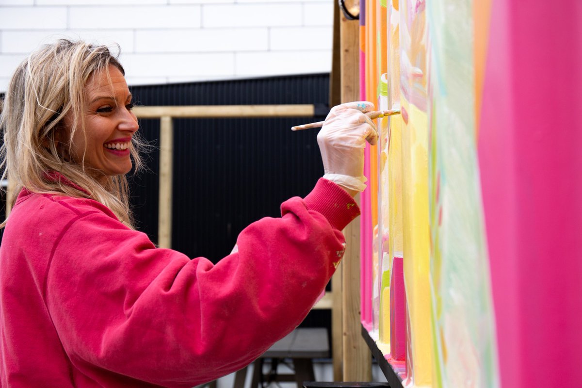 BizArtsNL's tweet photo. "The most gratifying aspect was creating a #PublicArtwork that can inspire &amp; spark imagination knowing a big grey metal box always has the opportunity to be so much more!"

See Susy Randell's beautiful #mural at the Hew &amp; Draw's seacan bar until Sep 30th! https://t.co/tdjRL16r2L https://t.co/U1zLr71pYL