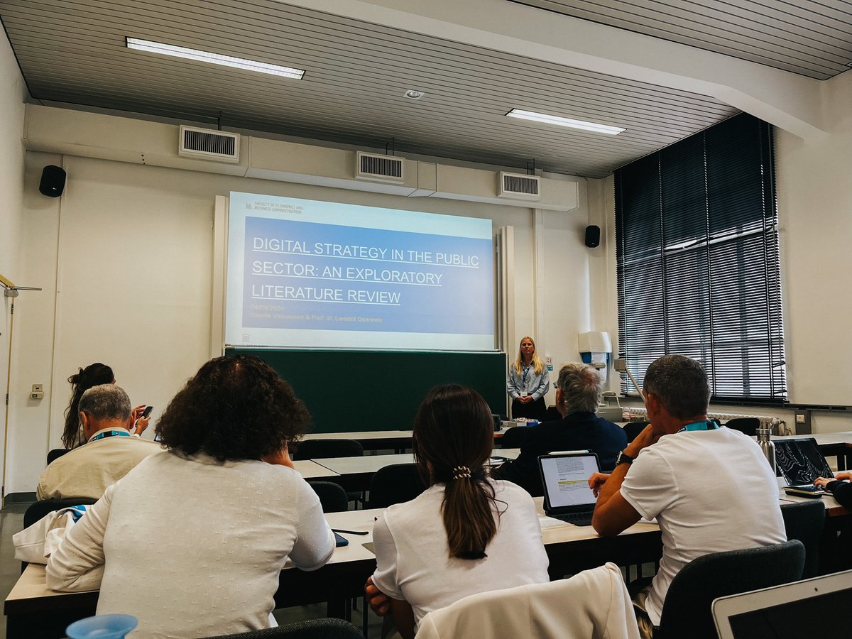 Lieselot Danneels (@lieselot_d) on Twitter photo What does digital strategy actually mean in a public sector context & what does it look like in practice? Sounds like an easy question, but it is hard work to answer this well. <a href="/VVervaenen/">Valerie Vervaenen</a> just presented her ongoing PhD research at #EGOV2024 ! What does digital strategy actually mean in a public sector context & what does it look like in practice? Sounds like an easy question, but it is hard work to answer this well. <a href="/VVervaenen/">Valerie Vervaenen</a> just presented her ongoing PhD research at #EGOV2024 !