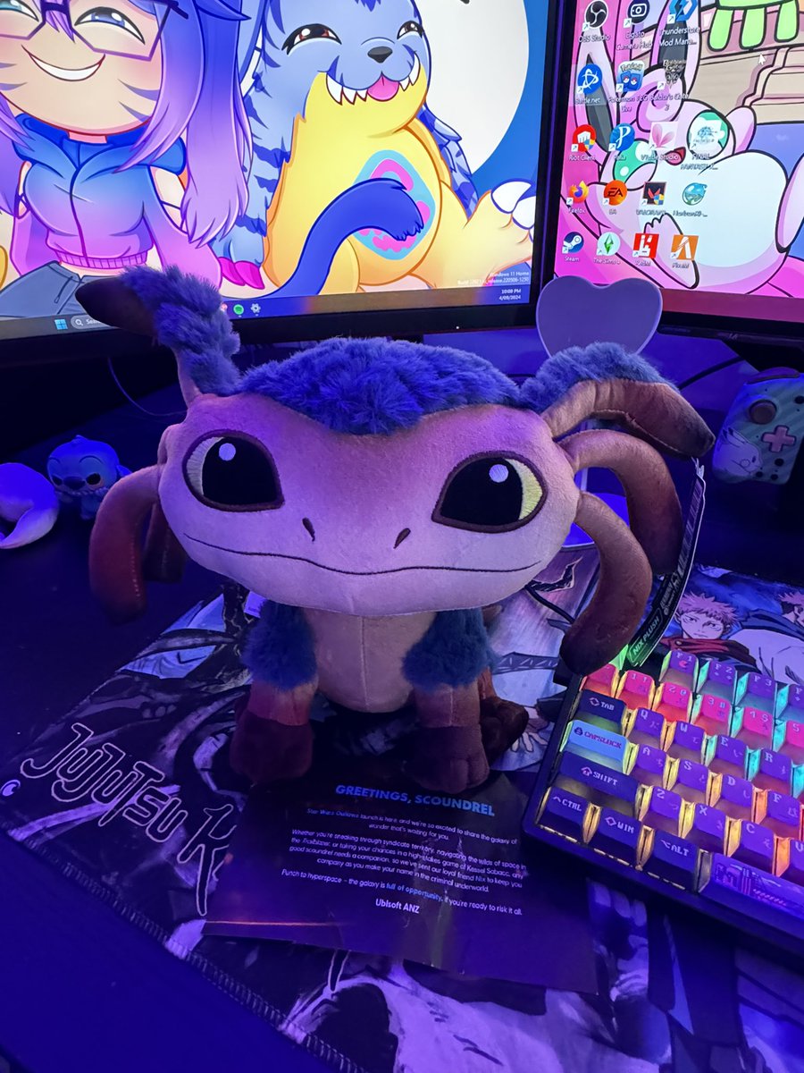 MissJelli_'s tweet image. Thank you so much @UbisoftANZ for sending me a Nix of my very own.
I love him 🥰
I can’t wait to start my @StarWarsOutlaws adventure with him!
#UbisoftANZ #StarWarsOutlaws