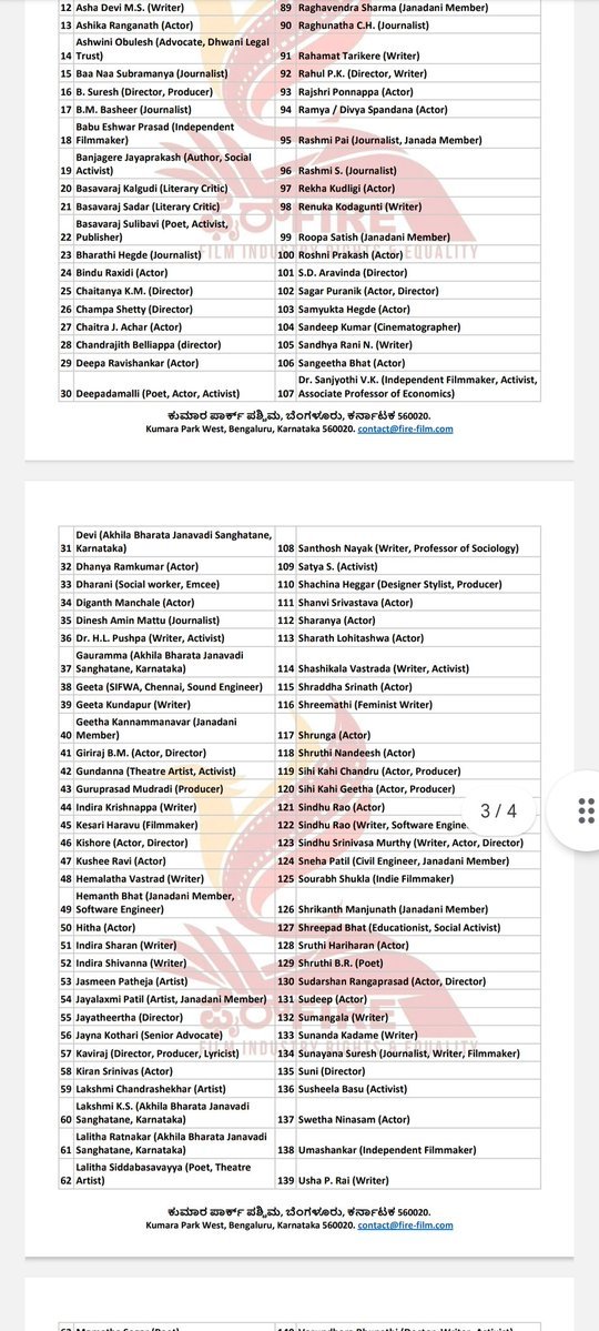 ChekrishnaCk's tweet image. Around 150+ Artists of Kannada industry have supported the demand for forming a committee

But #RepublicKannada chose pictures of Aindrita Ray and Ashika Ranganath for thier story

The story is being presented as if these two got harassed by some actor 🤦🏻‍♂️