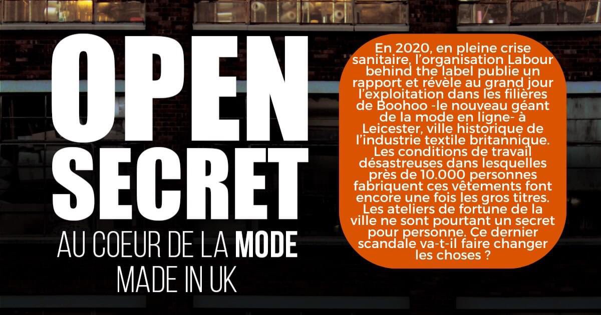🎥 𝙊𝙥𝙚𝙣 𝙨𝙚𝙘𝙧𝙚𝙩, 𝙖𝙪 𝙘œ𝙪𝙧 𝙙𝙚 𝙡𝙖 𝙢𝙤𝙙𝙚 𝙢𝙖𝙙𝙚 𝙞𝙣 𝙐𝙆 𝐞𝐧 𝐥𝐢𝐛𝐫𝐞 𝐚𝐜𝐜è𝐬 ! ⚡️🔥
N'hésitez pas à le (re)découvrir, à le partager⤵️
achact.be/doc-open-secre… 
Pour soutenir les travailleur·euses de Leicester, signez cette pétition
labourbehindthelabel.org/good-jobs-for-…