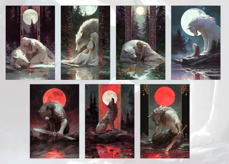 WeirdUndead's tweet photo. 🤨folks are just selling 7 versions of my artwork run through AI like everything is okay
#NoAI https://t.co/eXDZrdIaXw