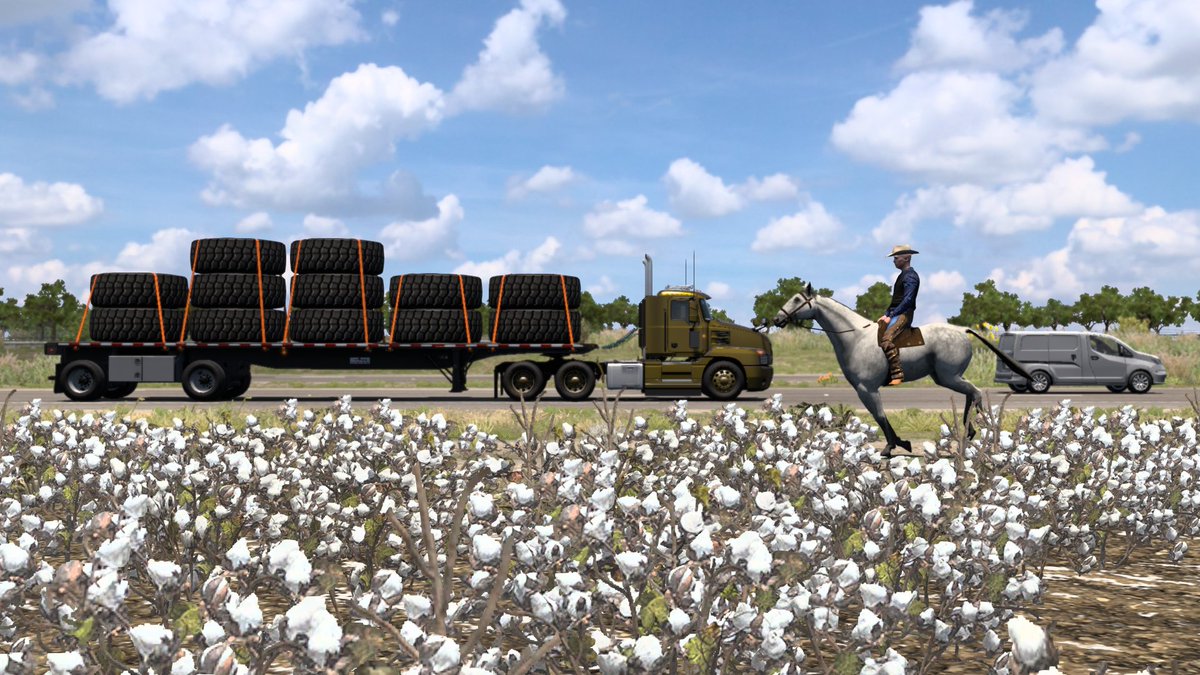 netsynetsy's tweet photo. Good morning from Texas! Grinding out the remaining "undiscovered" roads before the release of Arkansas... #AmericanTruckSimulator #ATS https://t.co/qFFSPsUjfX