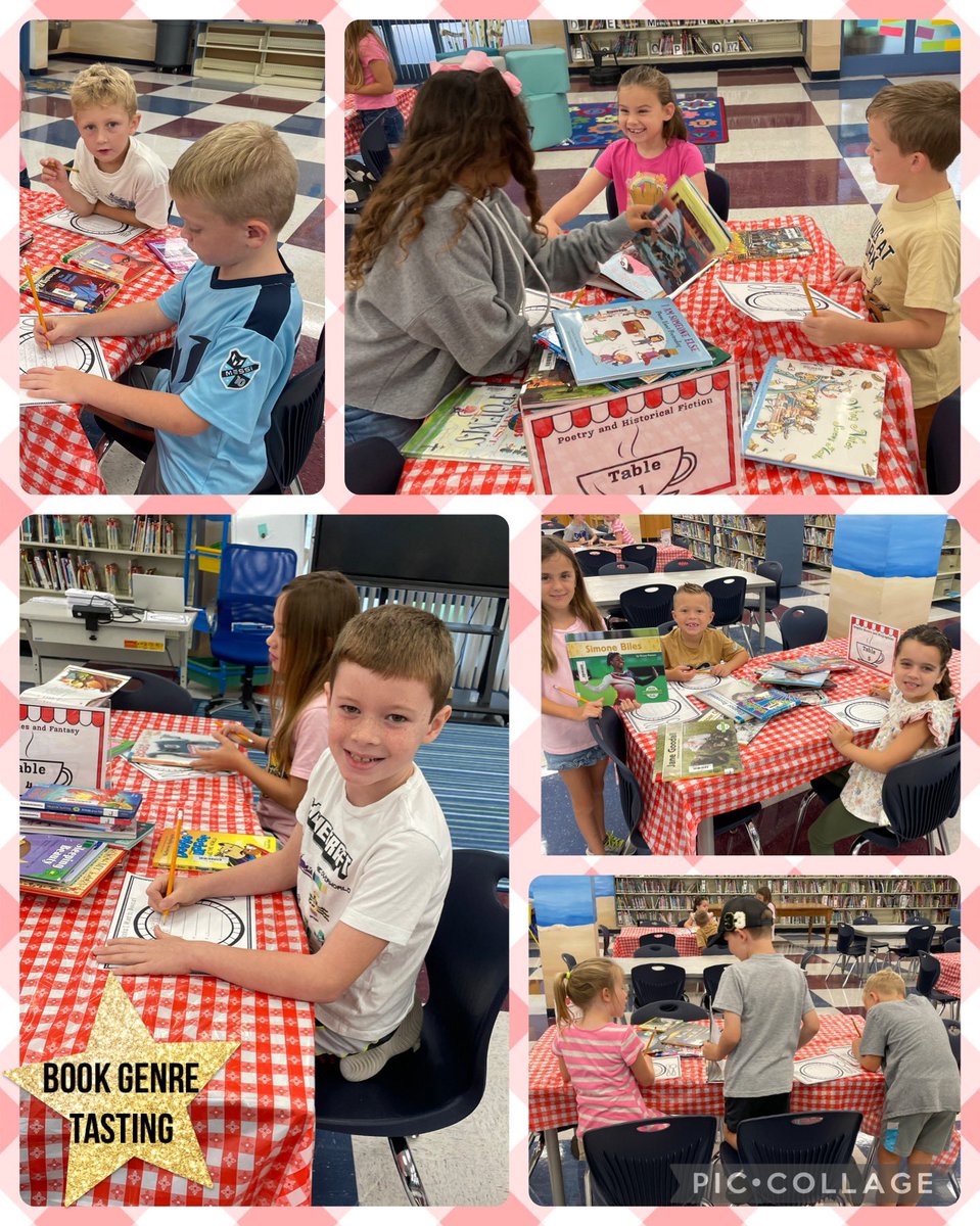 Cimino 2nd Graders have been visiting the Media Center for Book Genre Tasting. They have found new genres they are eager to check out from the media center to read!
