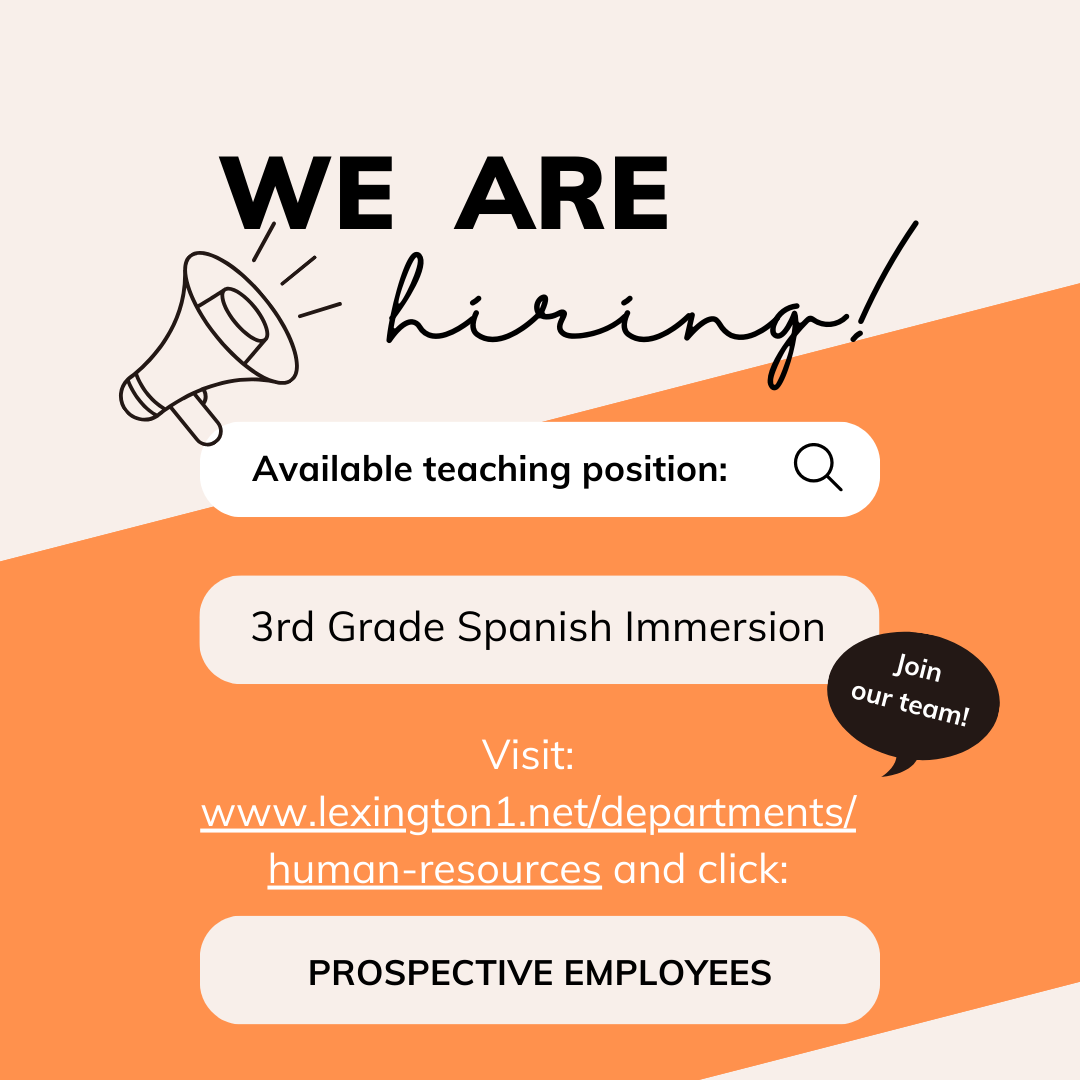 We have an opening for a 3rd grade Spanish Immersion Teacher.  Come join our amazing immersion team!