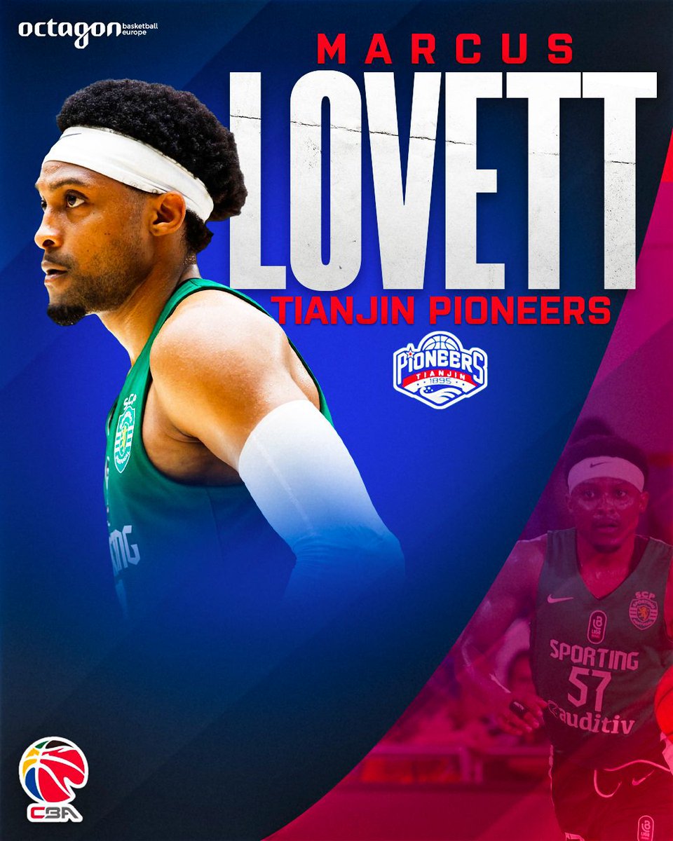 After spending 2 years in Portugal, Marcus Lovett signed a contract with Tianjin Pioneers in the Chinese CBA and after a successful summer in the NBL where he led the league in scoring, he is more than ready for the next challenge in the top level 💪💪💪

#octagonfamily