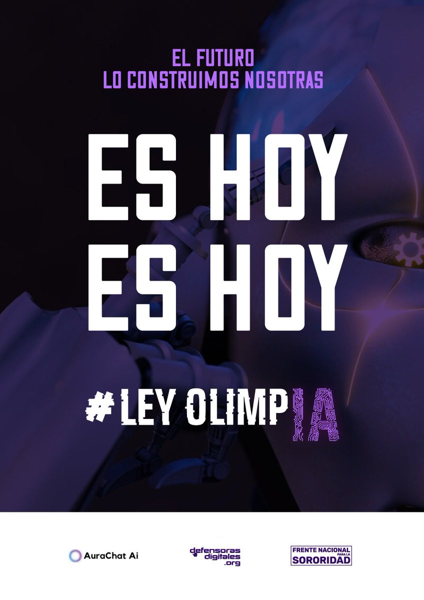OlimpiaCMujer's tweet photo. Es hoy 🔥🦾
#LeyOlimpiaIA https://t.co/KKvUhutzMR