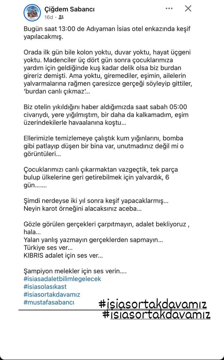CagdaPehlivan's tweet photo. #isiasortakdavamız 
Duyun sesimizi Türkiye https://t.co/HMLniBr7hs