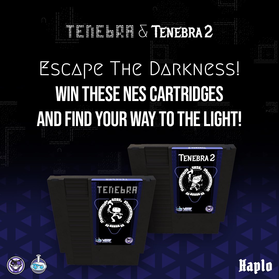 Light up your #NES collection! 

Want to win? These could be yours! Enter now for your chance to score #Tenebra and #Tenebra2 cartridges for your favorite #Nintendo console. 

Join now: bit.ly/MCSTNBGG
<a href="/haploretrogames/">Haplo</a> <a href="/VideoGameSage/">Video Game Sage</a>