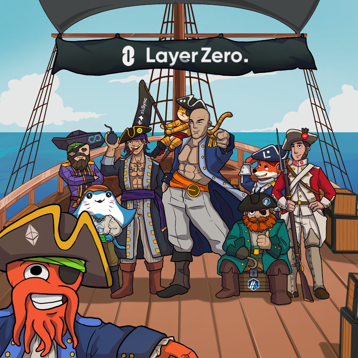LayerZero making it all possible 🤝🏴‍☠️  

Whatever chain you choose, Omnipus is here for you.