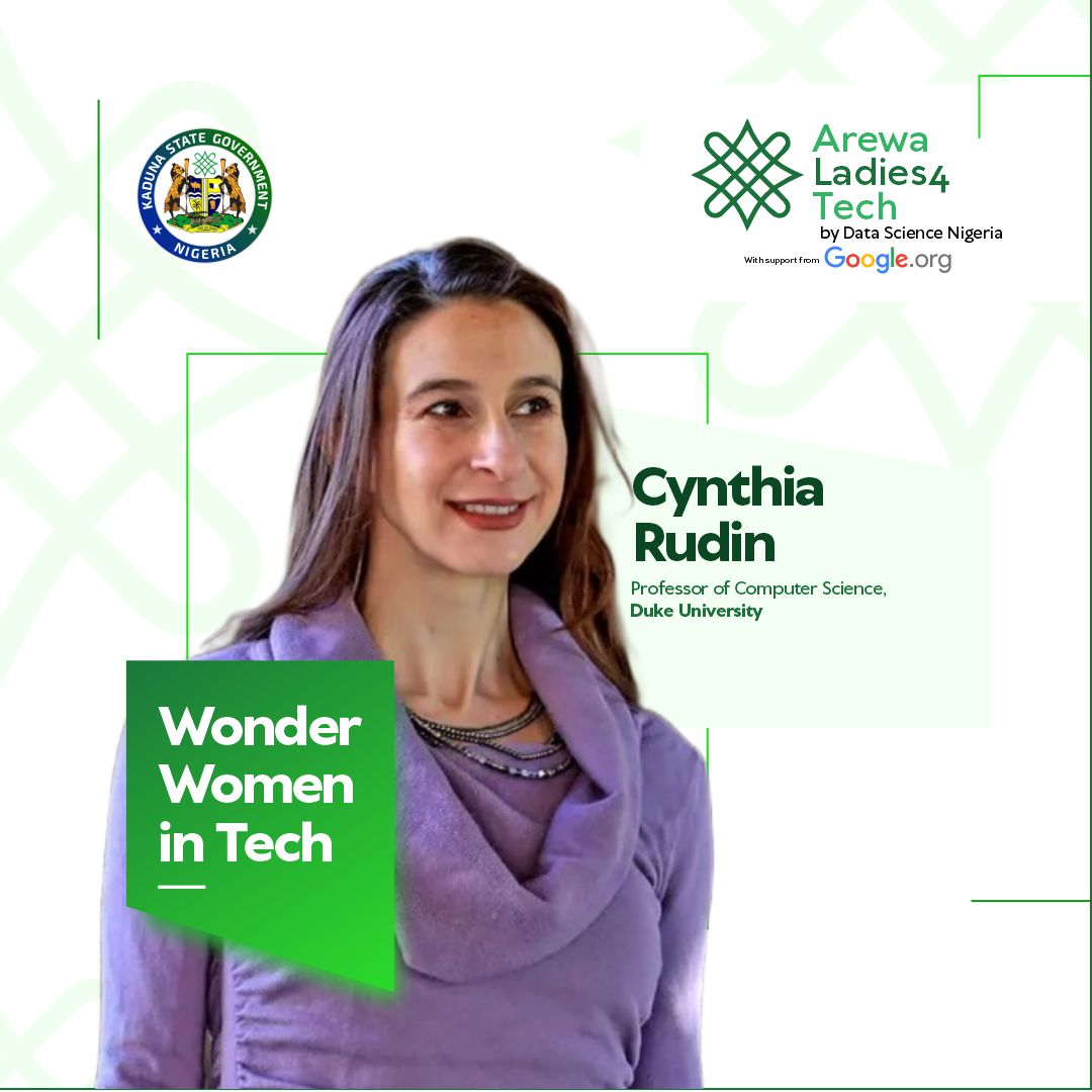 dsnladies_in_ai's tweet photo. Hello, Ladies!
Cynthia Rudin, our Wonder Woman in Tech, leads in interpretable AI, ensuring transparency in fields like healthcare. Her work shows that AI can be powerful, ethical, and understandable.
#EthicalAI #InterpretableModels #MachineLearning #AIForGood #DSNLadiesinAI https://t.co/fOxocLUJy8