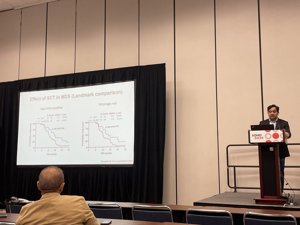 Emmanuel Almanza-Huante (@almanzaleukmd) on Twitter photo Great start in #soho2024 amazing talk in TP53m AML and MDS by <a href="/Daver_Leukemia/">Naval Daver, M.D.</a> from <a href="/MDAndersonNews/">MD Anderson Cancer Center</a>. Big shout out to <a href="/jayastuMD/">Jayastu Senapati</a> from his contribution reflected in the data. Great start in #soho2024 amazing talk in TP53m AML and MDS by <a href="/Daver_Leukemia/">Naval Daver, M.D.</a> from <a href="/MDAndersonNews/">MD Anderson Cancer Center</a>. Big shout out to <a href="/jayastuMD/">Jayastu Senapati</a> from his contribution reflected in the data.