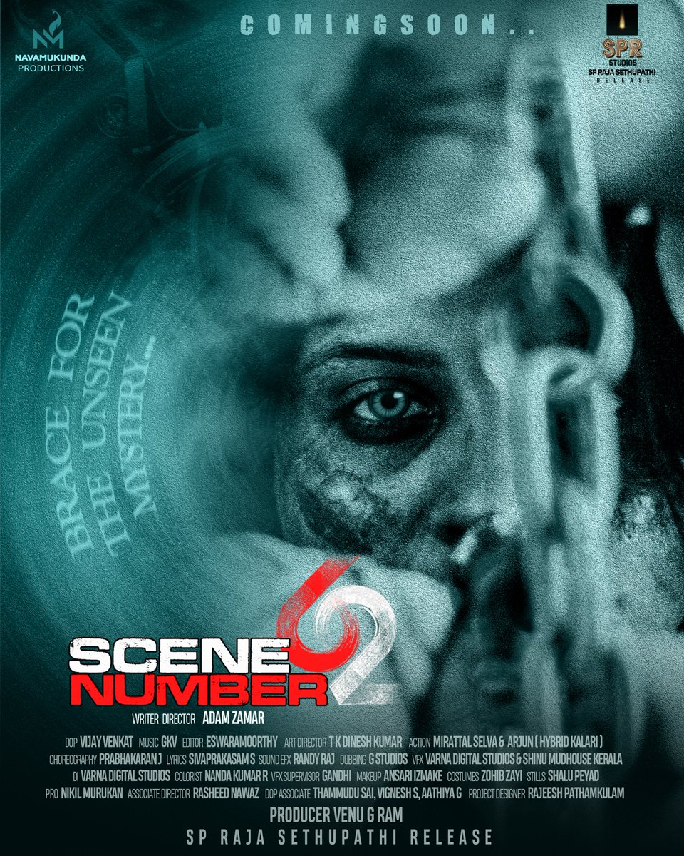 Brace for the unseen Mystery !!! 

Navamukunda Productions presents
SP Raja Sethupathi release Scene Number 62. 
A film by Adam Zamar. Coming On Theatres..

<a href="/AdamZamar/">Adam Zamar</a> @SPRsethupathi <a href="/spr_studios/">SPR STUDIOS</a>
<a href="/GKV_Music_Dir/">GKV MUSIC DIRECTOR</a> <a href="/Vaithee072/">RJ Vaithee</a> <a href="/Amaldevami/">Amaldev Ami</a> <a href="/EswarEditor/">eswar editor</a> 

#SPRajaSethupathi