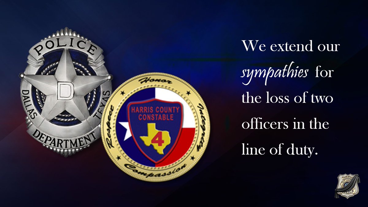 I mourn the death of Harris County Pct. 4 Constable Deputy Maher Husseini and Dallas Police Officer Darron Burks.
 
My prayers are with their families, friends, and colleagues. 
 
Officer Burks and Deputy Husseni will be remembered as guardians of their Texas communities.