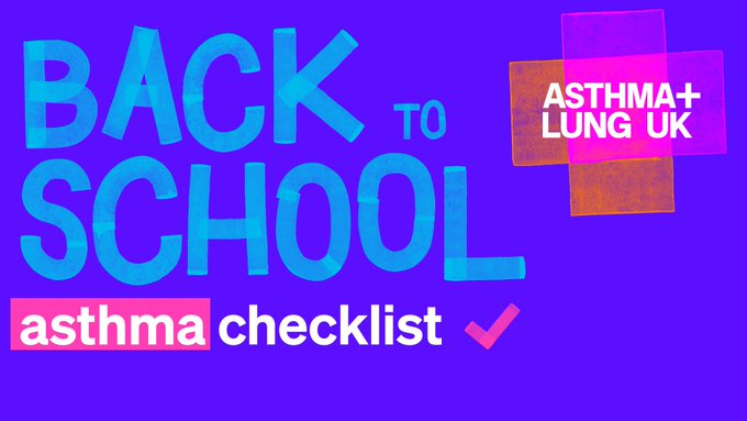 Did you know children’s asthma admissions spike in September? 

We want to change this.  

Read our tips below and head to our website to find out how to keep your child safe at school or nursery if they have asthma or suspected asthma: Asthma at school and nursery | Asthma +