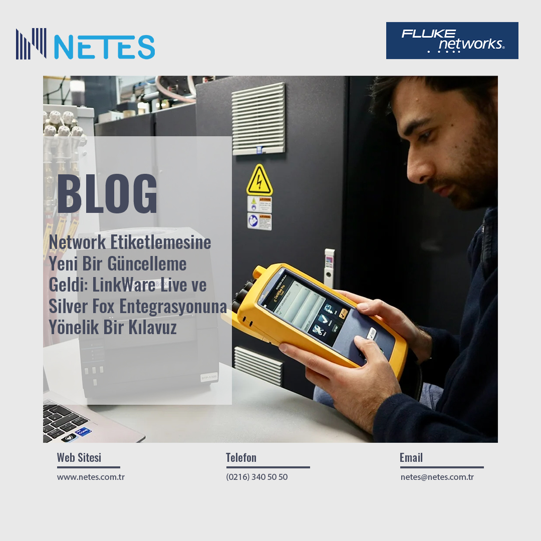 netesmuh's tweet image. 📖 Blog: Network Etiketlemesine Yeni Bir Güncelleme Geldi: LinkWare Live ve Silver Fox Entegrasyonuna Yönelik Bir Kılavuz

👉netes.com.tr/blog/network-e…

@FlukeNetDCI 
#FlukeNetworks #Networks #LinkWare