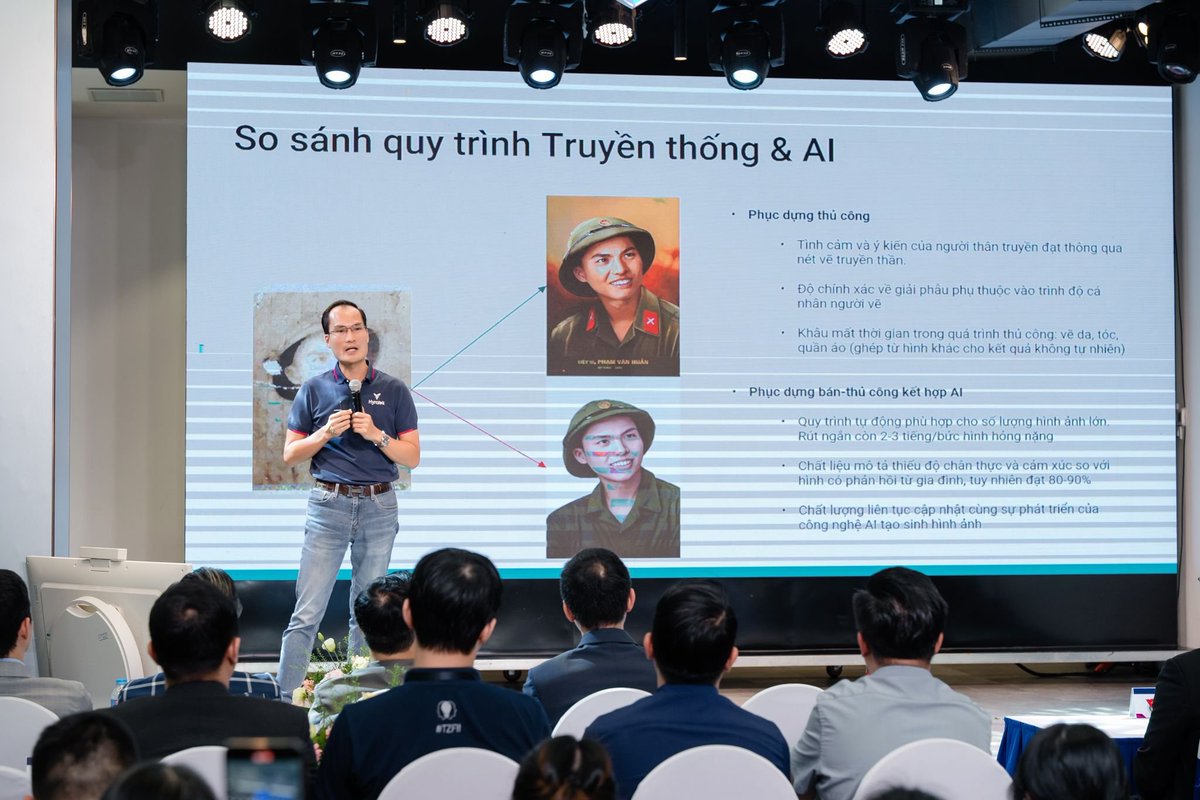 hyranetwork's tweet photo. We're honored to partner with the Hanoi Youth Union and Qualcomm in a groundbreaking collaboration 🥰

Leveraging AI and our platform Salala, we'll support the "Restoring Matyrs' Photos" project, breathing life back into the memories of Vietnam's national heroes 🫡

This partnership showcases Hyratek and Hyperas's commitment to social impact and technological innovation. With Qualcomm's support, we'll deliver cutting-edge AI solutions, bolstering Vietnam's high-tech industry and honoring its rich heritage 🇻🇳