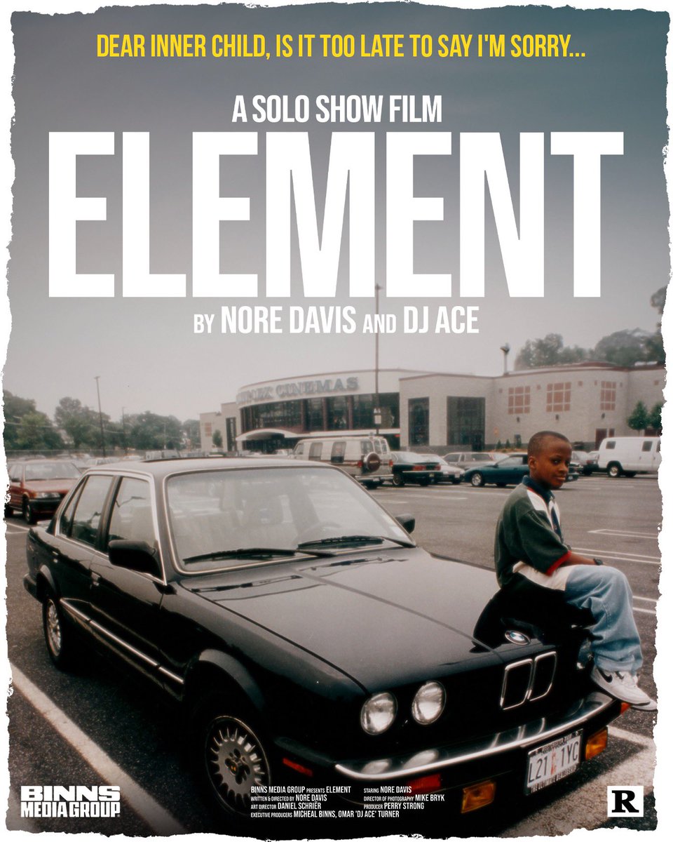 Dear Inner Child is it too late?🥺

ELEMENT.
A Solo Show Film
By Nore Davis and DJ Ace.
Available Now on Nore Davis Dot Com.